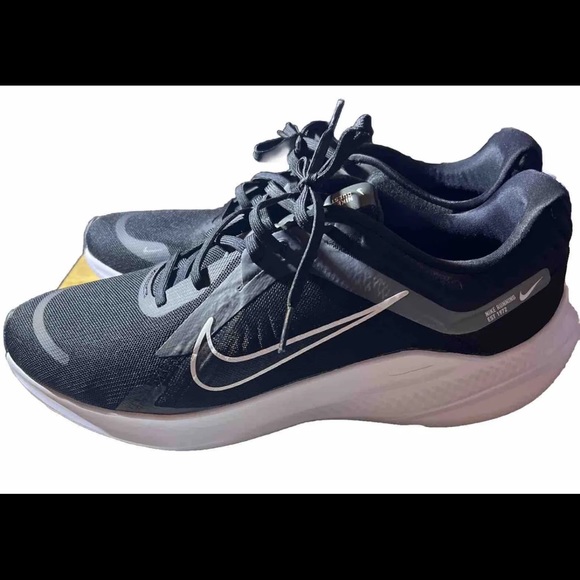 Nike Men's Quest 5 Road Running Shoes - Black/White DD0204-001 - Picture 8 of 12